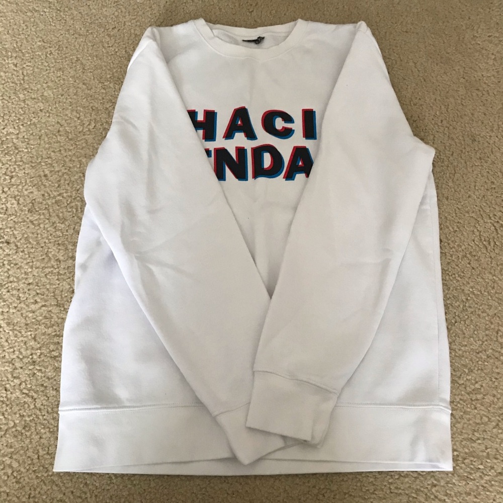 RARE WHITE RED AND BLUE H&M SWEATSHIRT 🤍❤️💙